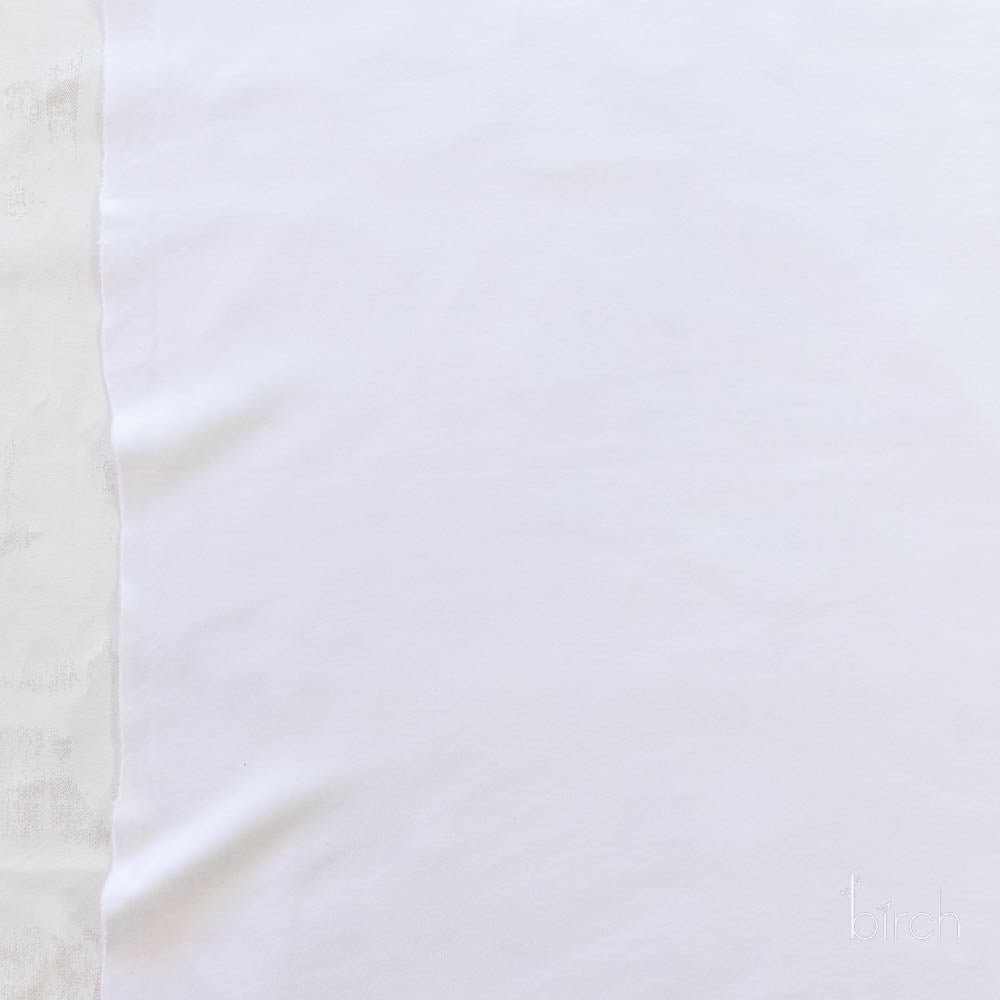 White Solid Interlock Knit by Birch Organic