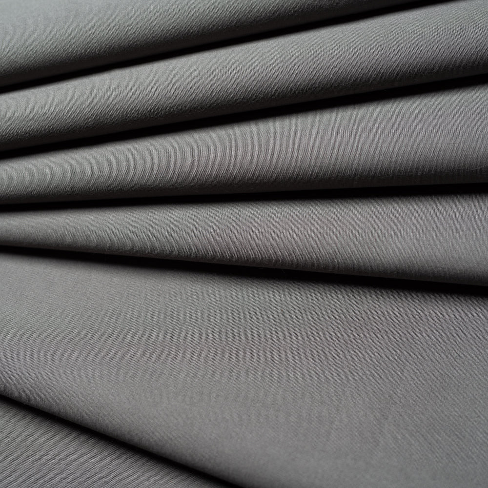 Grey Solid Poplin