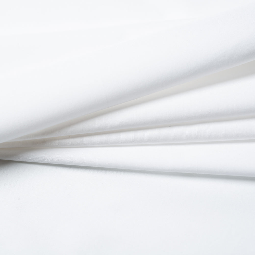 White Solid Poplin