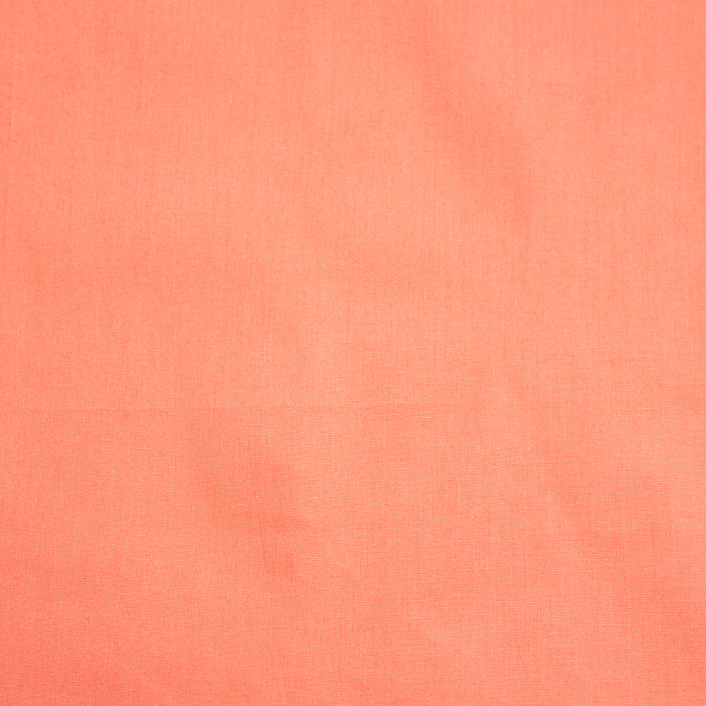 Coral Solid Poplin