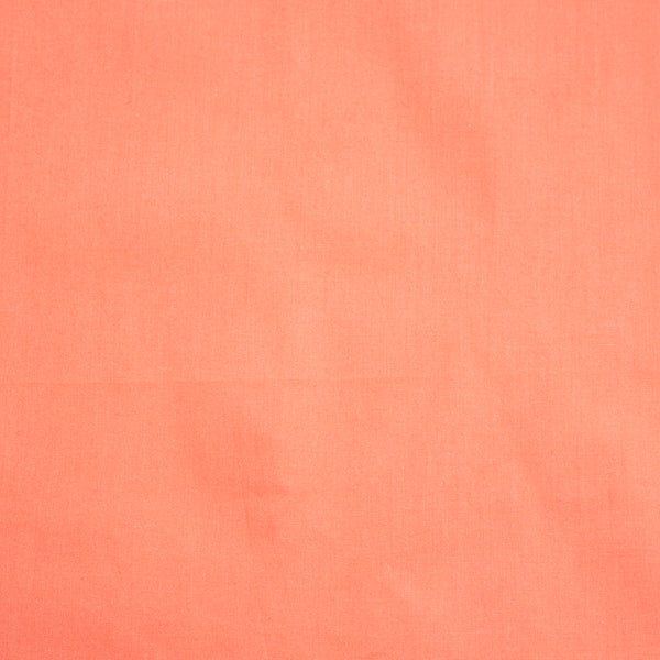 Coral Solid Poplin