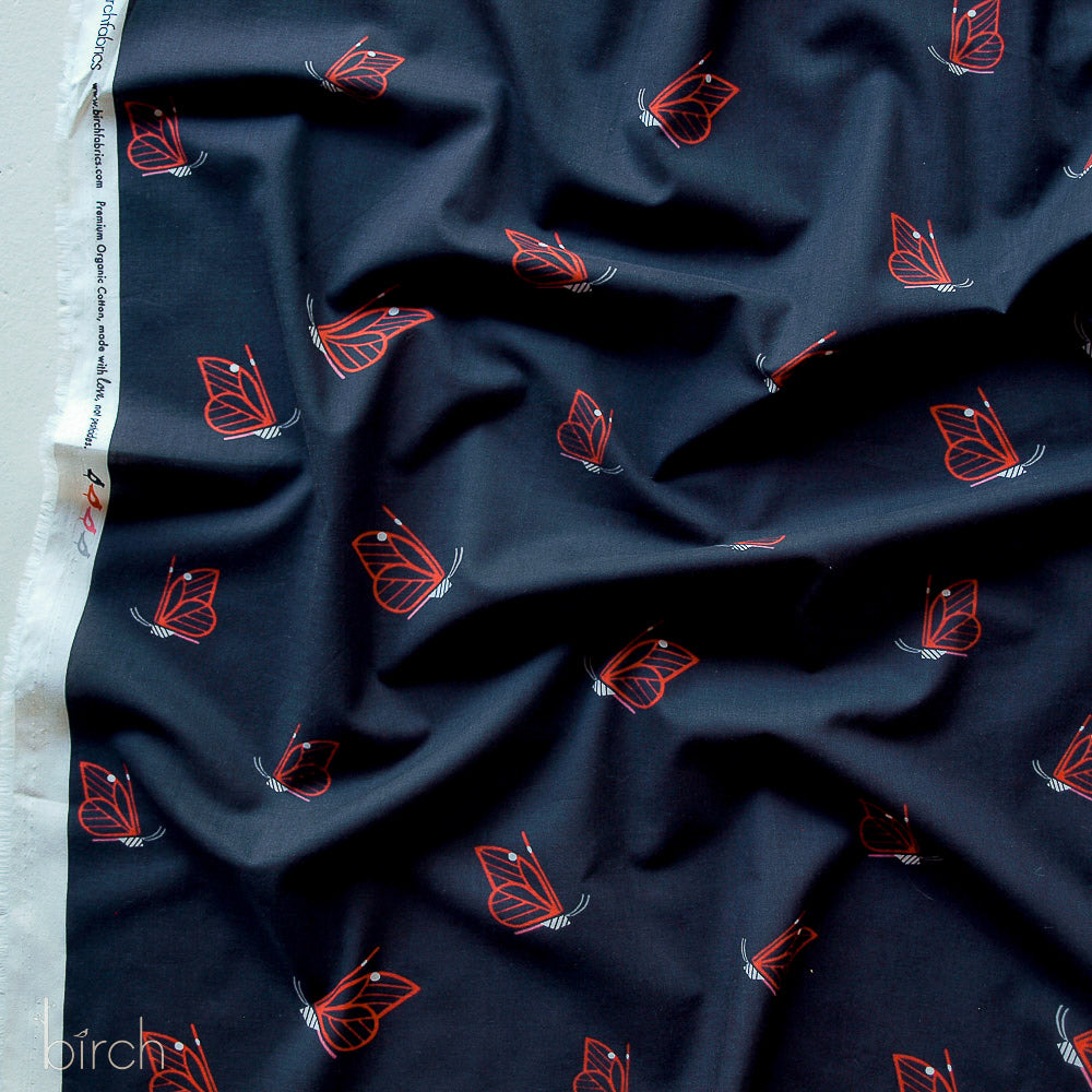 LN-CH-376 Red Butterfly Black LAWN Charley Harper Monteverde Habitat-06