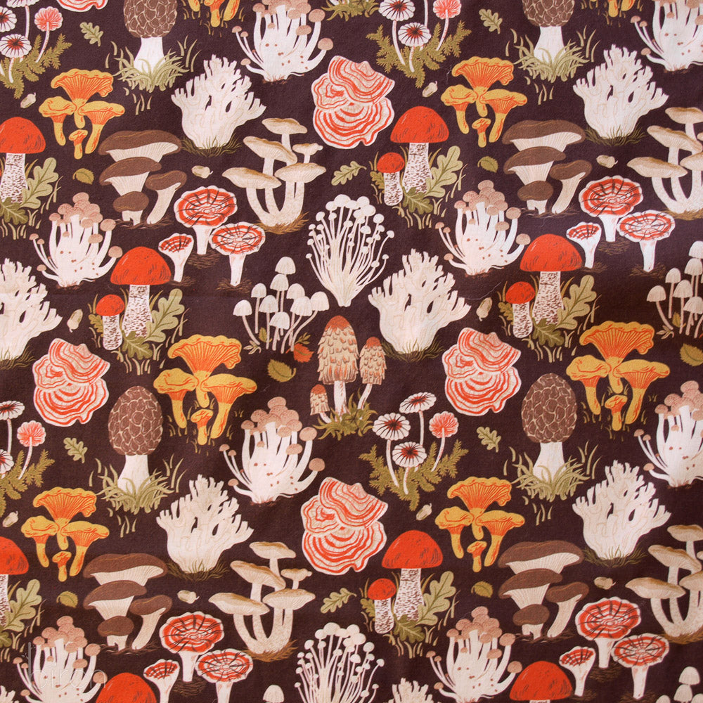 Forage Earth Lawn, Flourish Lawn by Oana Befort for Birch Organic Fabrics