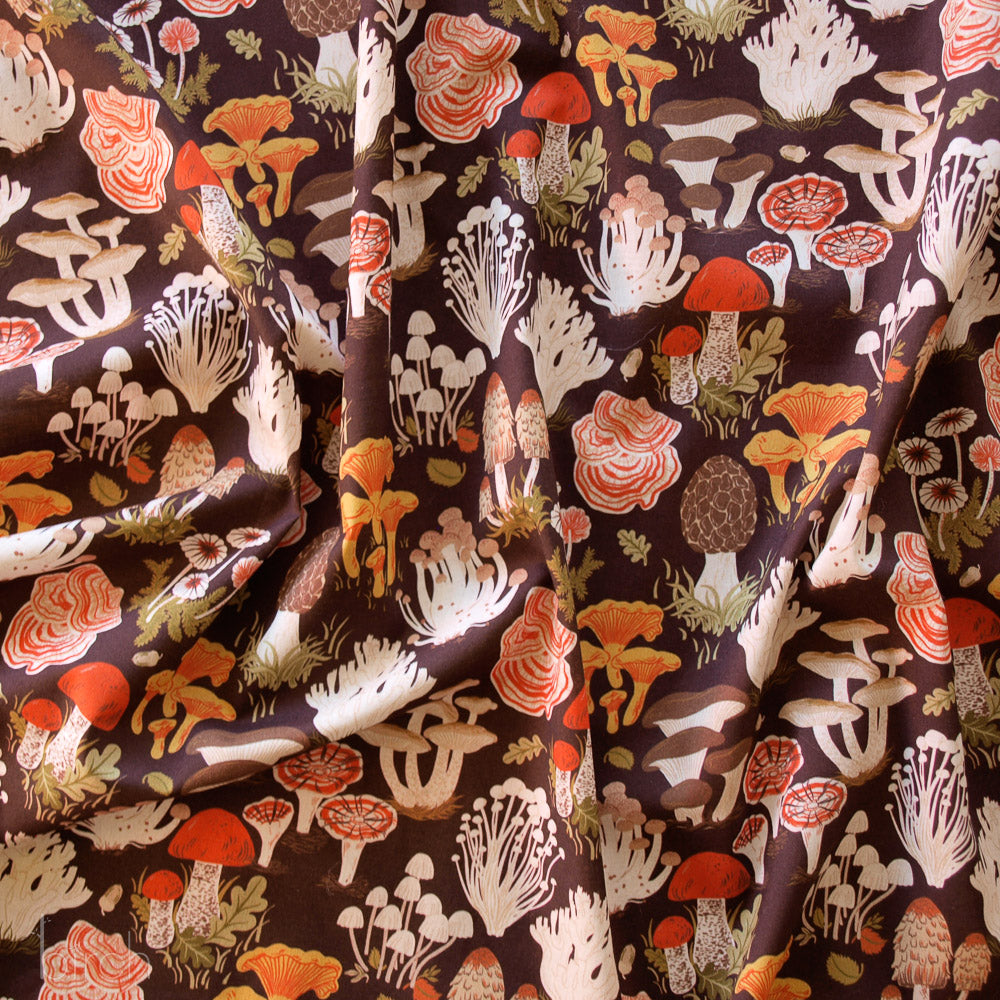 Forage Earth Lawn, Flourish Lawn by Oana Befort for Birch Organic Fabrics