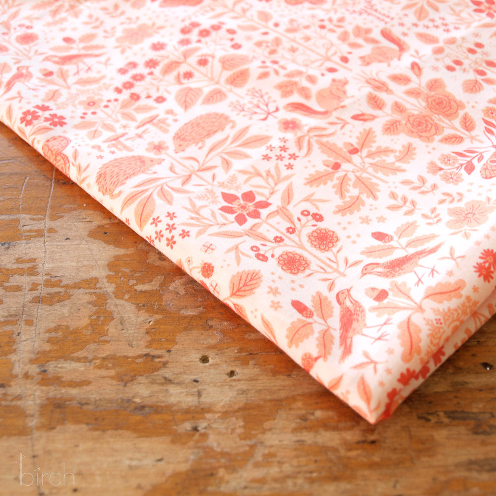Flora and Fauna Nectar Lawn, Flourish Lawn by Oana Befort for Birch Organic Fabrics
