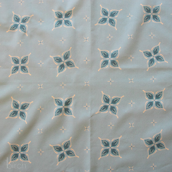 Lucky Bandana Faded Blue, Tall Tales Vol. 2 by Arleen Serge for Birch Organic Fabrics