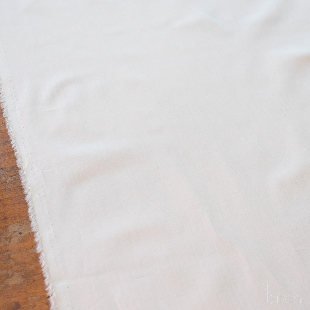 Natural Solid Poplin, Mod Basics by Birch Organic Fabrics
