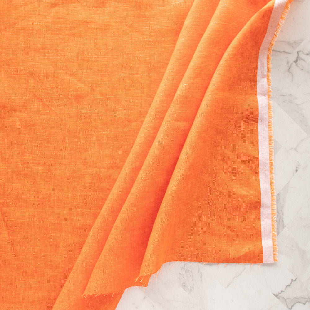 Clementine, Yarn -Dyed Linen