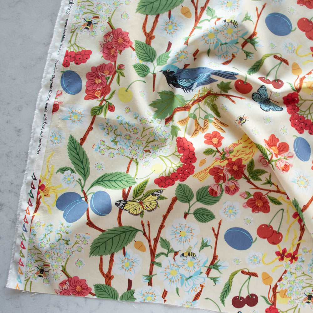 Tree Chatter Birch Fabrics Oana Befort Flowering Trees