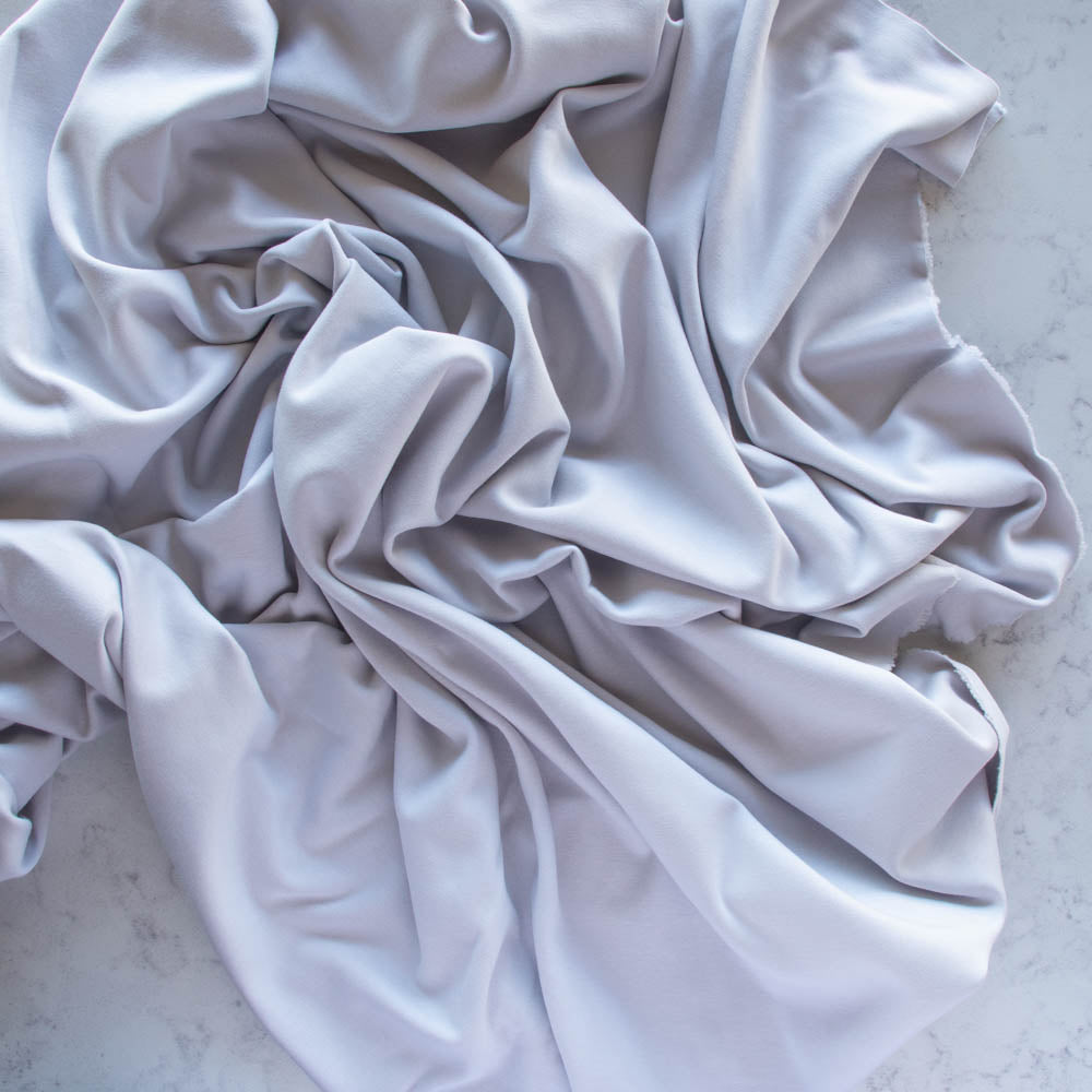 Dove Solid Interlock Knit by Birch Organic
