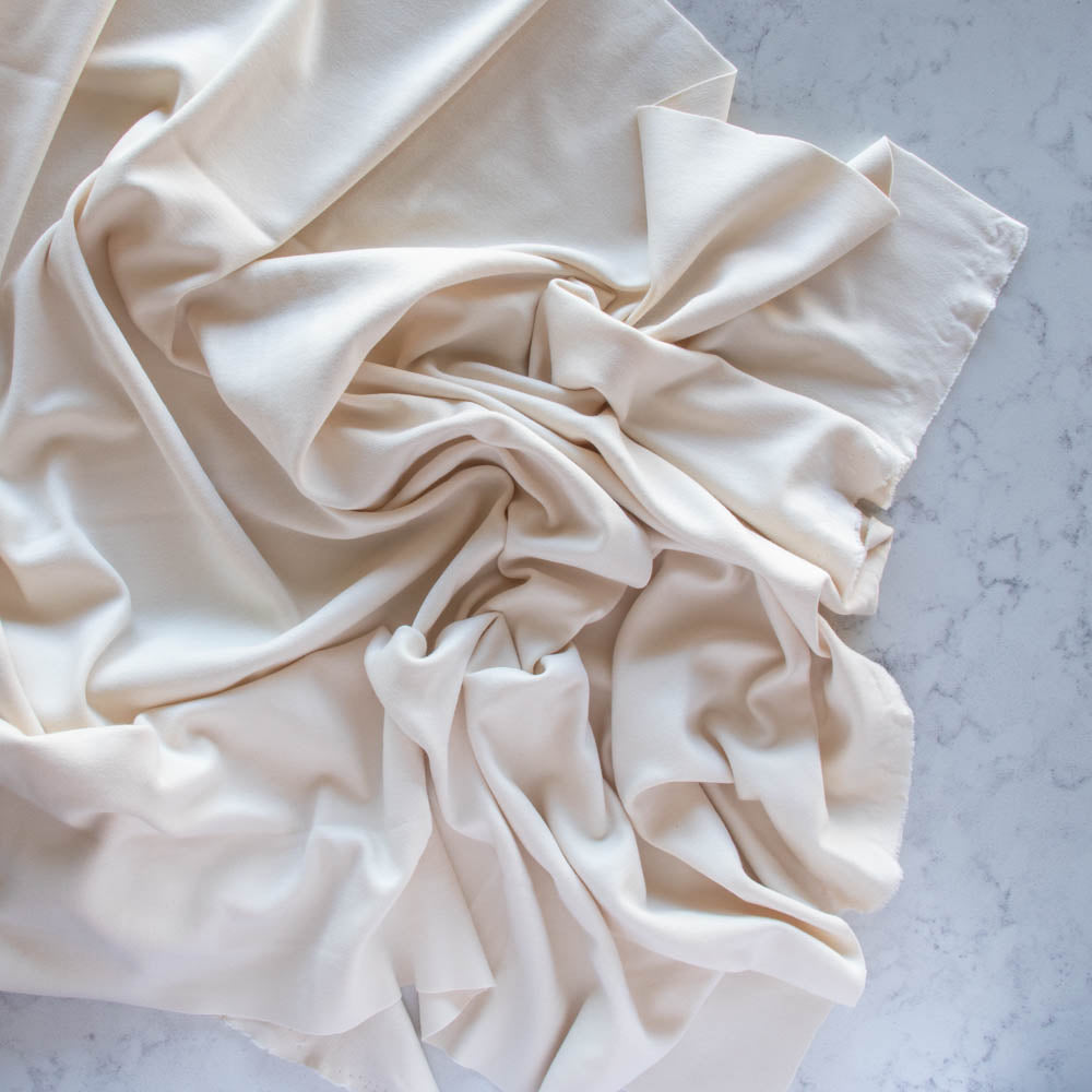 Cream Solid Interlock Knit by Birch Organic