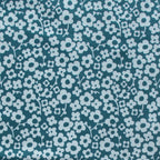 Pressed Flowers Deep Teal Margot by Kristen Balouch for Birch Fabrics