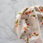 Feathered Friends Natural Linen Cotton Blend Margot by Kristen Balouch for Birch Fabrics