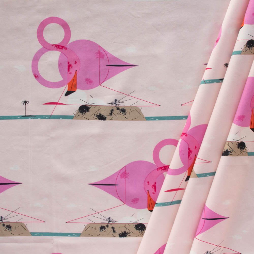 Charley Harper Think Pink Flamingos Forever