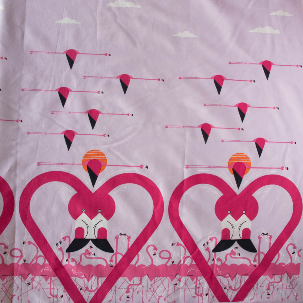 Flamingo-A-Go-Go Double Border