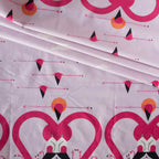 Charley Harper Think Pink Flamingo A Go Go Double Border