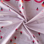Charley Harper Think Pink Flamingo A Go Go Double Border