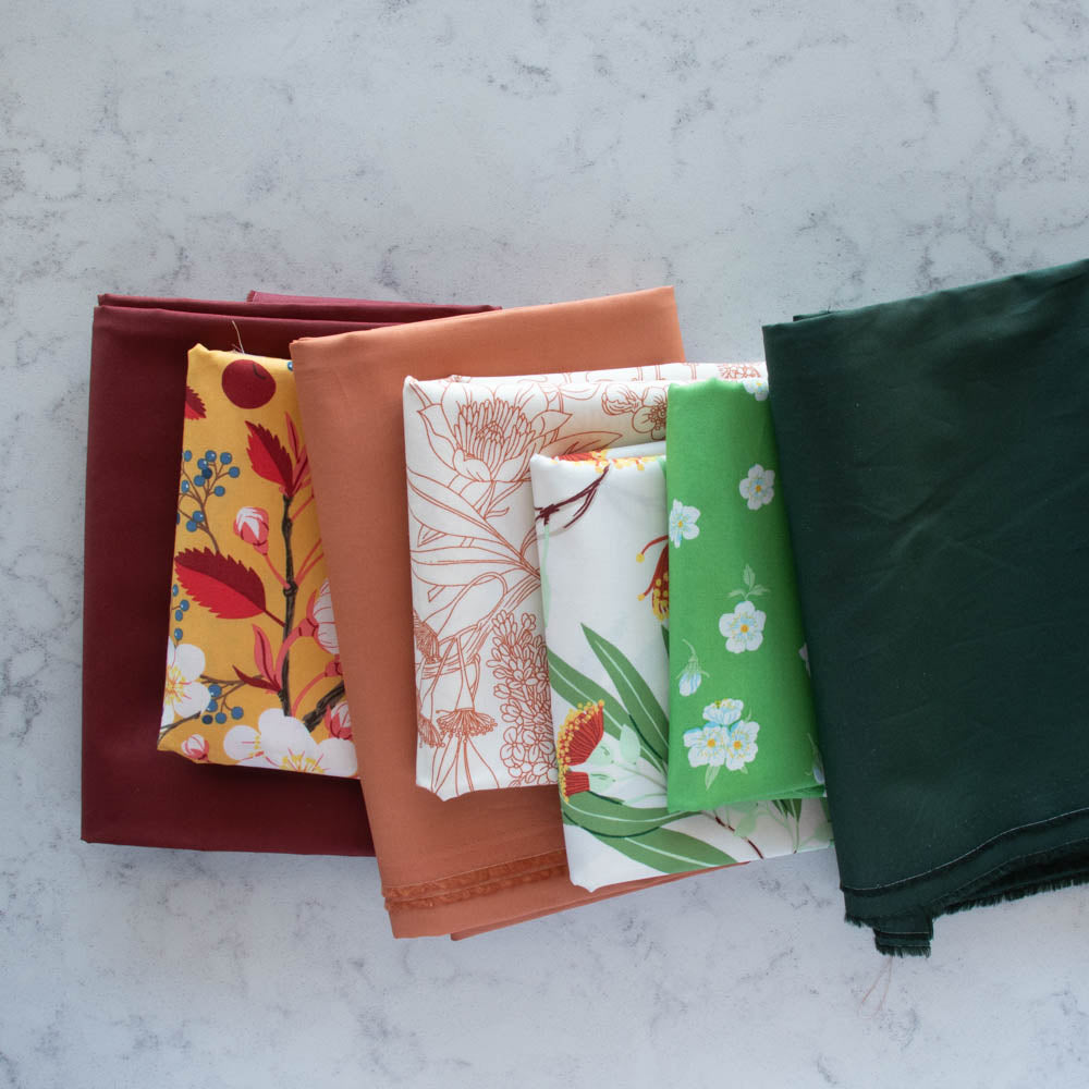 Birch Fabrics Oana Befort Flowering Trees with Solids