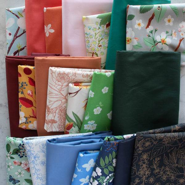 Birch Fabrics Oana Befort Flowering Trees with Solids