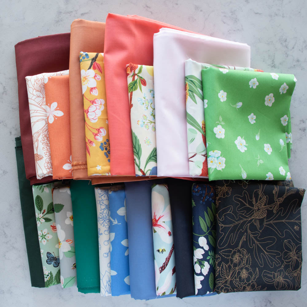 Birch Fabrics Oana Befort Flowering Trees with Solids