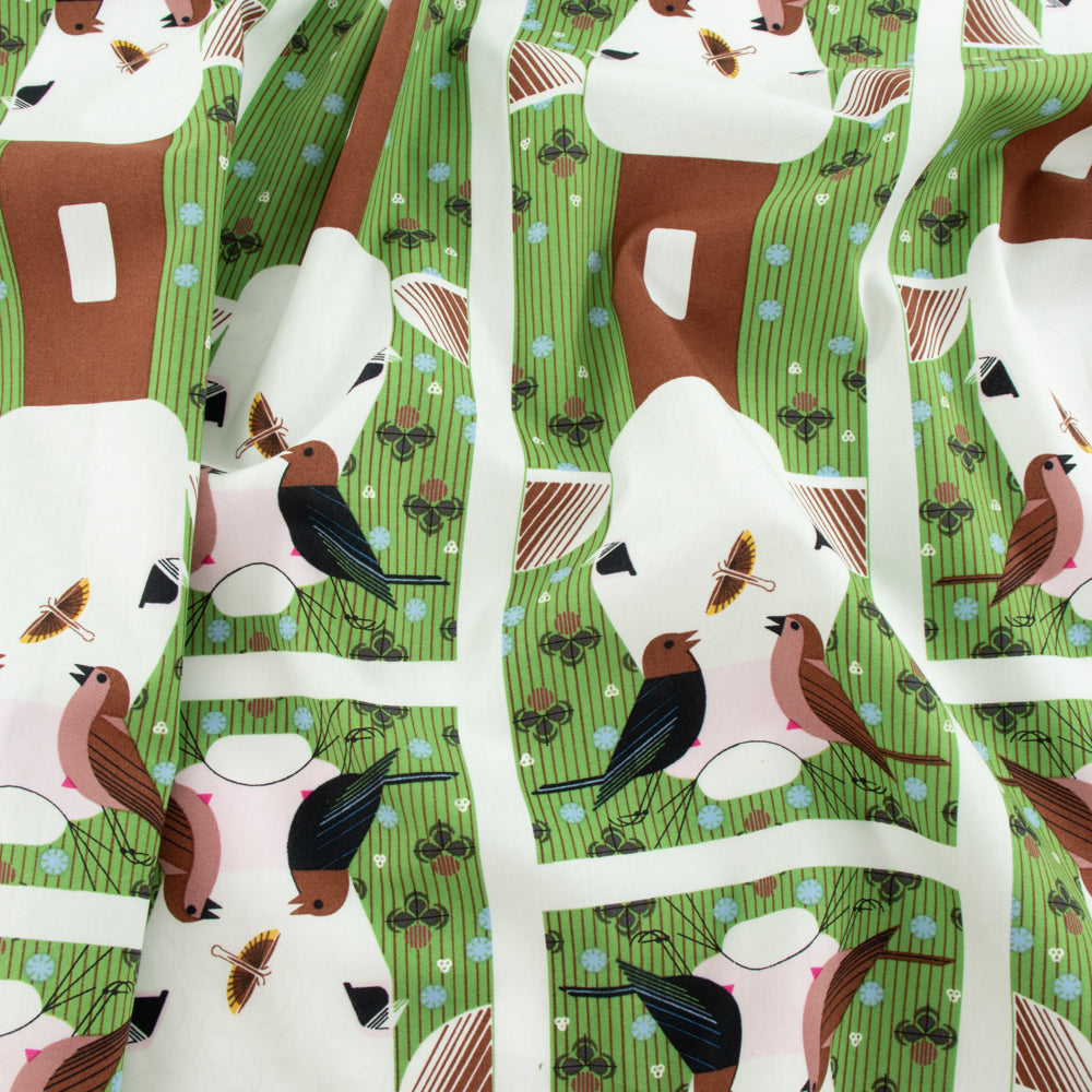 Feathered Freeloader Summer Charley Harper Birch Organic