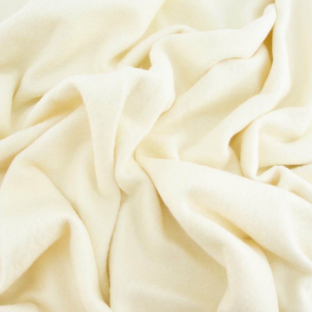 Cream Solid Fleece by Birch Organic