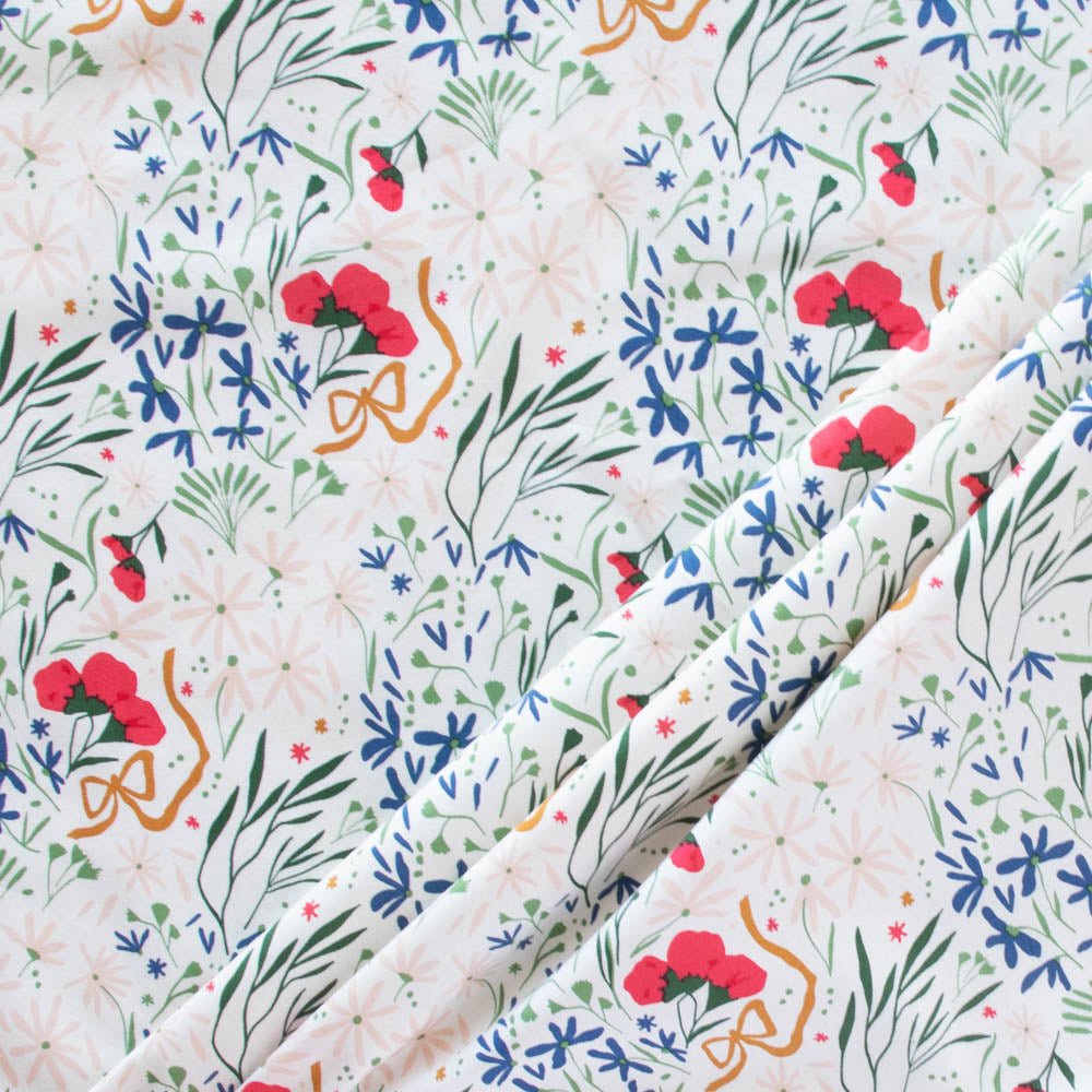Tossed Bouquet Meadow Wild Fronds by Kate Capone for Birch Fabrics