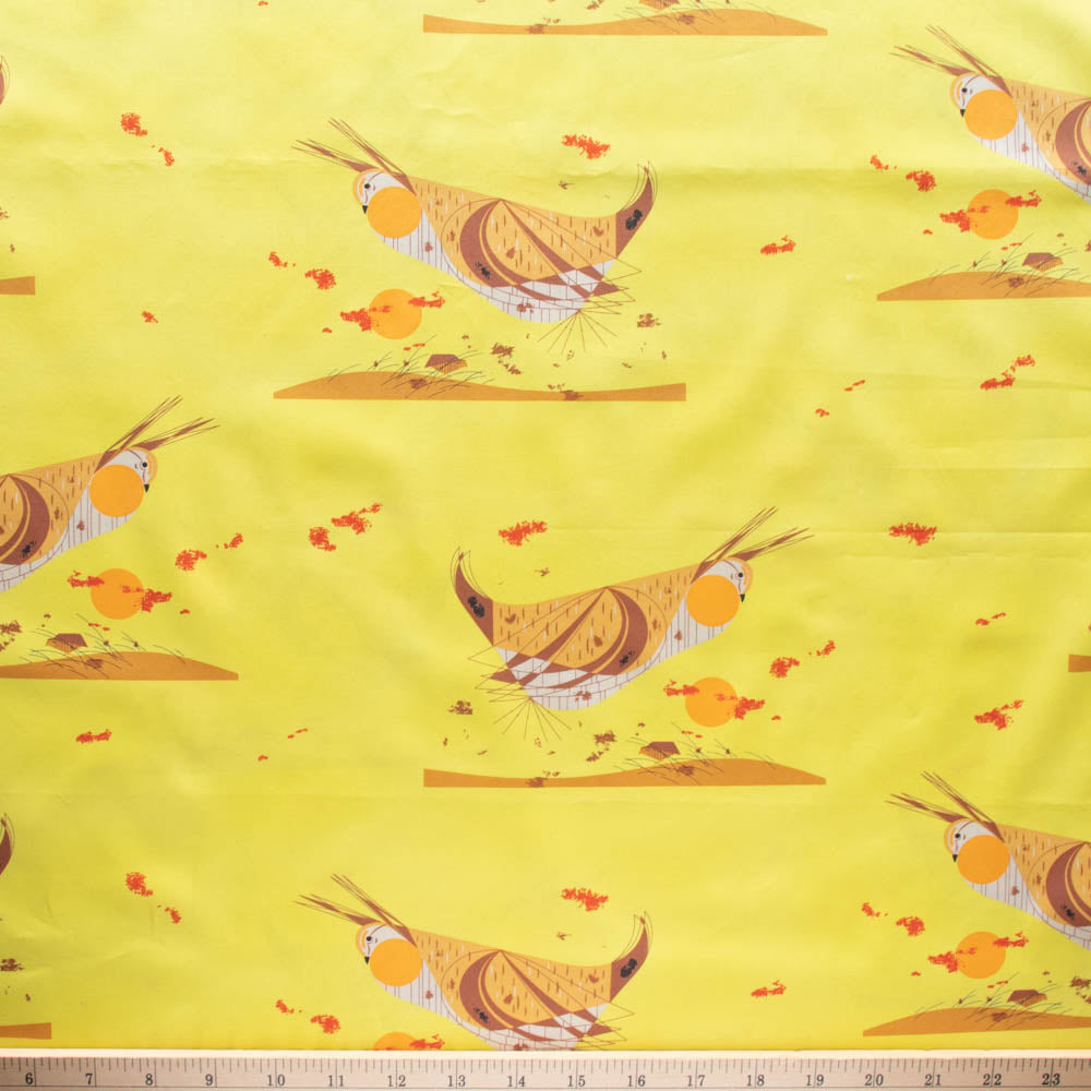CH-240 Heath Hen Vanishing Birds Charley Harper Birch Organic