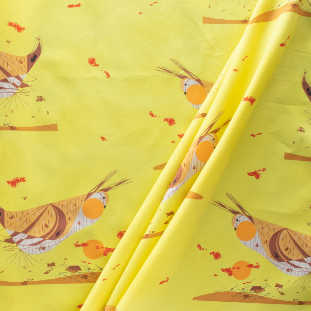 CH-240 Heath Hen Vanishing Birds Charley Harper Birch Organic