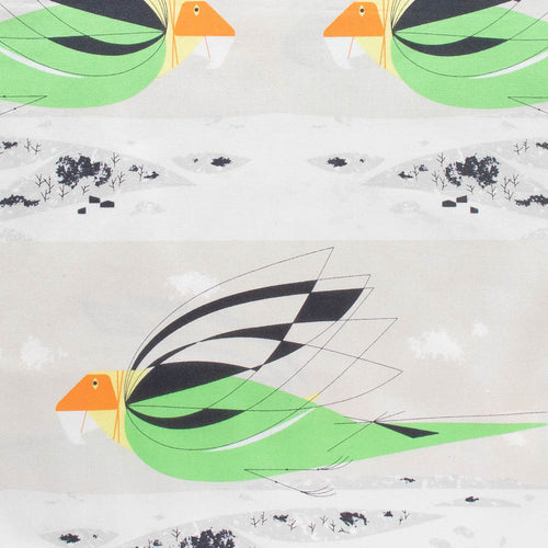 CH-237 Carolina Paroquet Vanishing Birds Charley Harper Birch Organic