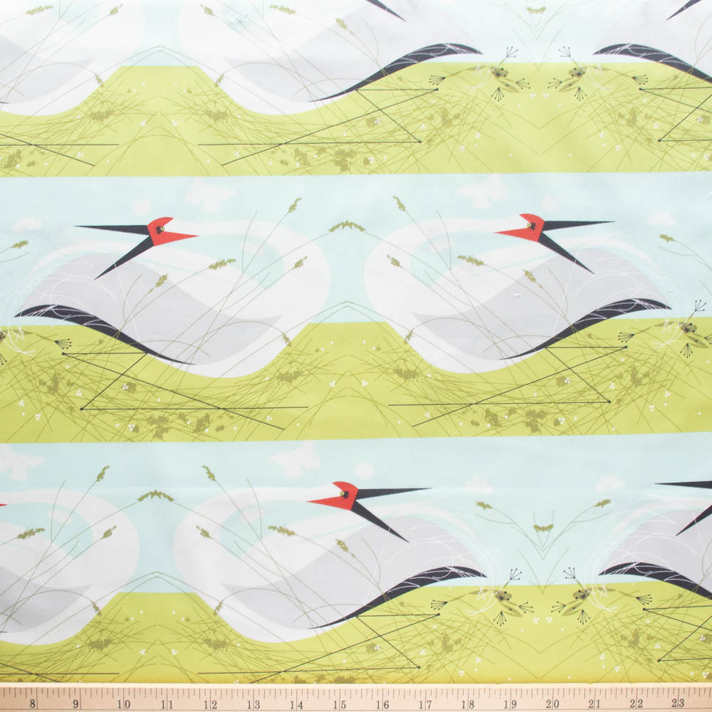 CH-235 Whooping Crane Vanishing Birds Charley Harper Birch Organic
