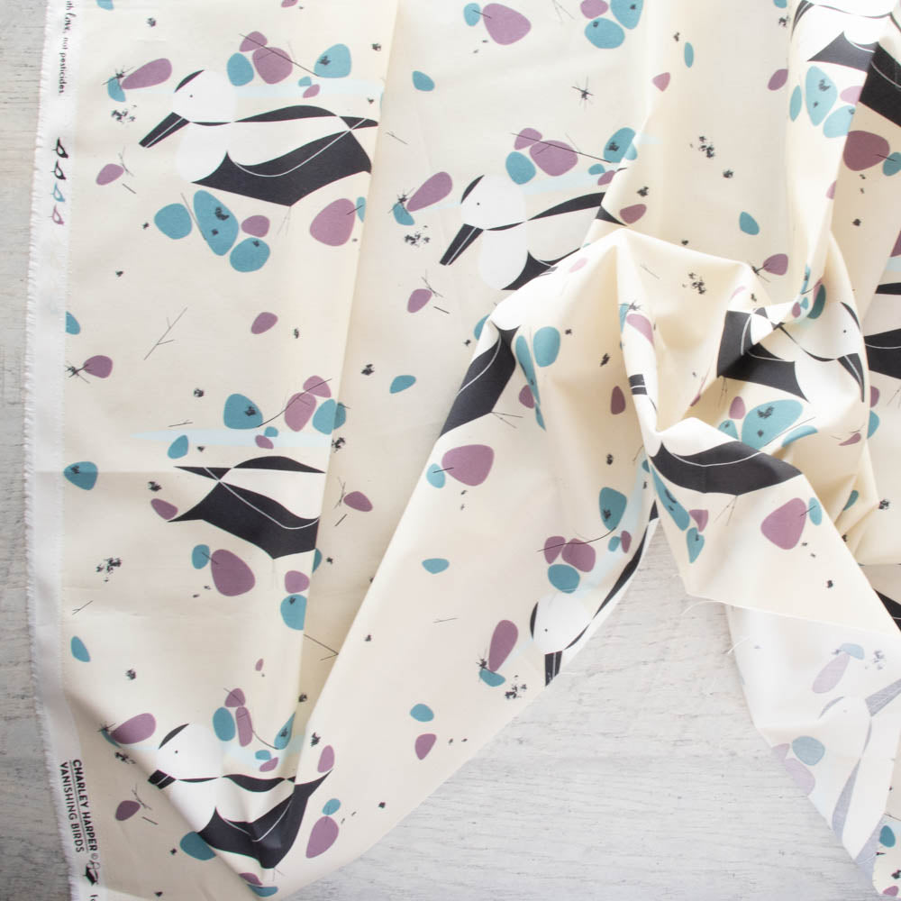 CH-242 Labrador Duck Vanishing Birds Charley Harper Birch Fabrics