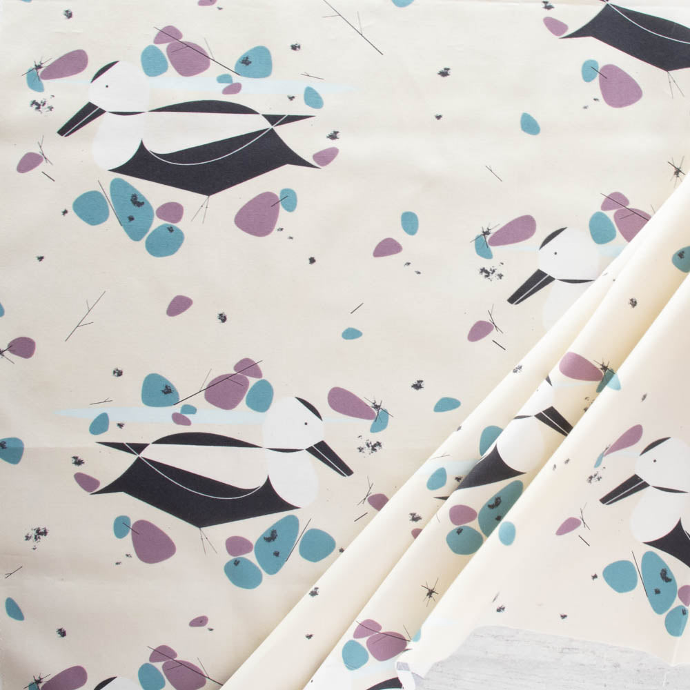 CH-242 Labrador Duck Vanishing Birds Charley Harper Birch Fabrics