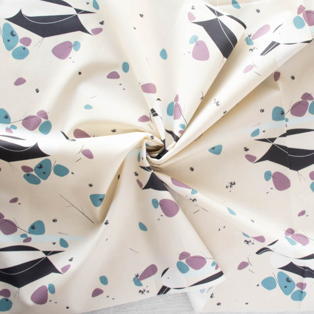 CH-242 Labrador Duck Vanishing Birds Charley Harper Birch Fabrics