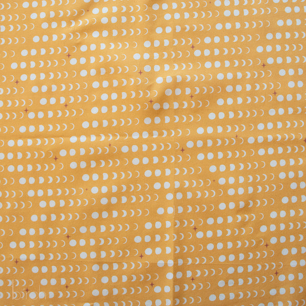 Moon Phase Golden, Tall Tales Vol. 2 by Arleen Serge for Birch Organic Fabrics