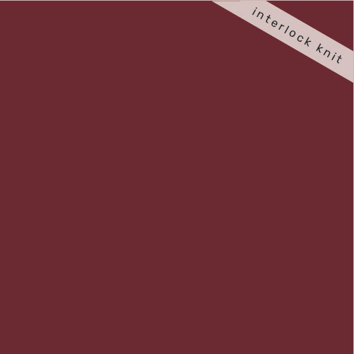 Mulberry Solid Interlock Knit by Birch Organic