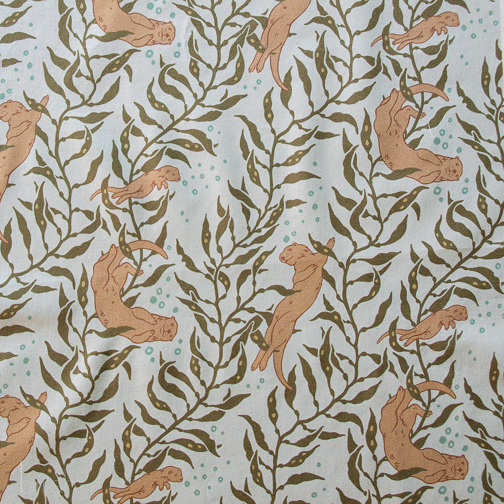 Otters Light Blue Lawn