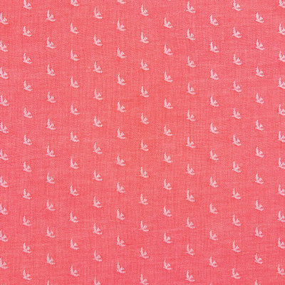 Birds in Cardinal Jacquard | Picnic Wovens by Suzy Quilts