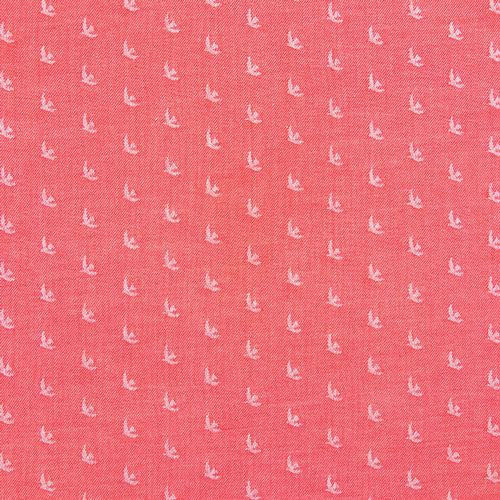 Birds in Cardinal Jacquard | Picnic Wovens by Suzy Quilts