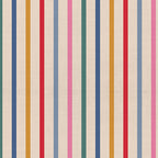 Multicolored striped pattern on a textured fabric background