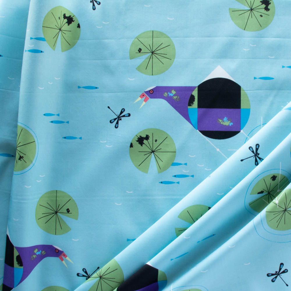 Purple Gallinule, Lakehouse 2023 by Charley Harper for Birch Organic 2