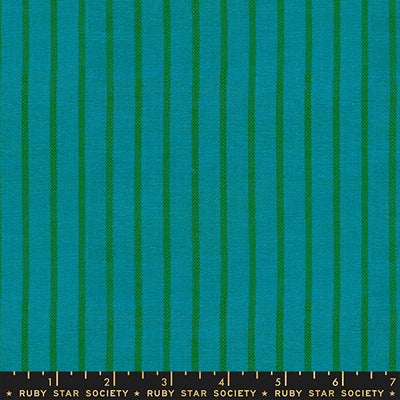 Apron Stripe Turquoise | Warp & Weft Mystic Fable by Alexia Marcelle Abegg