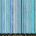 Fabric with blue and green striped pattern, labeled Ruby Star Society.