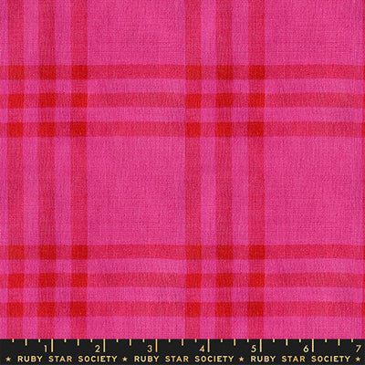 Horizon Plaid Pink | Warp & Weft Mystic Fable by Alexia Marcelle Abegg