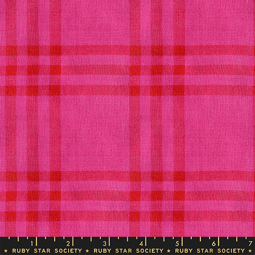 Horizon Plaid Pink | Warp & Weft Mystic Fable by Alexia Marcelle Abegg