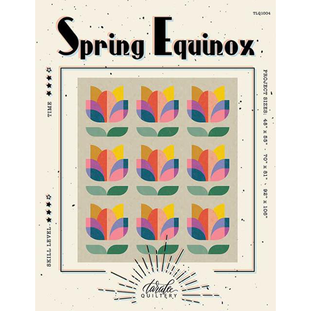 Spring Equinox Quilt Pattern by Taralee Quiltery cover