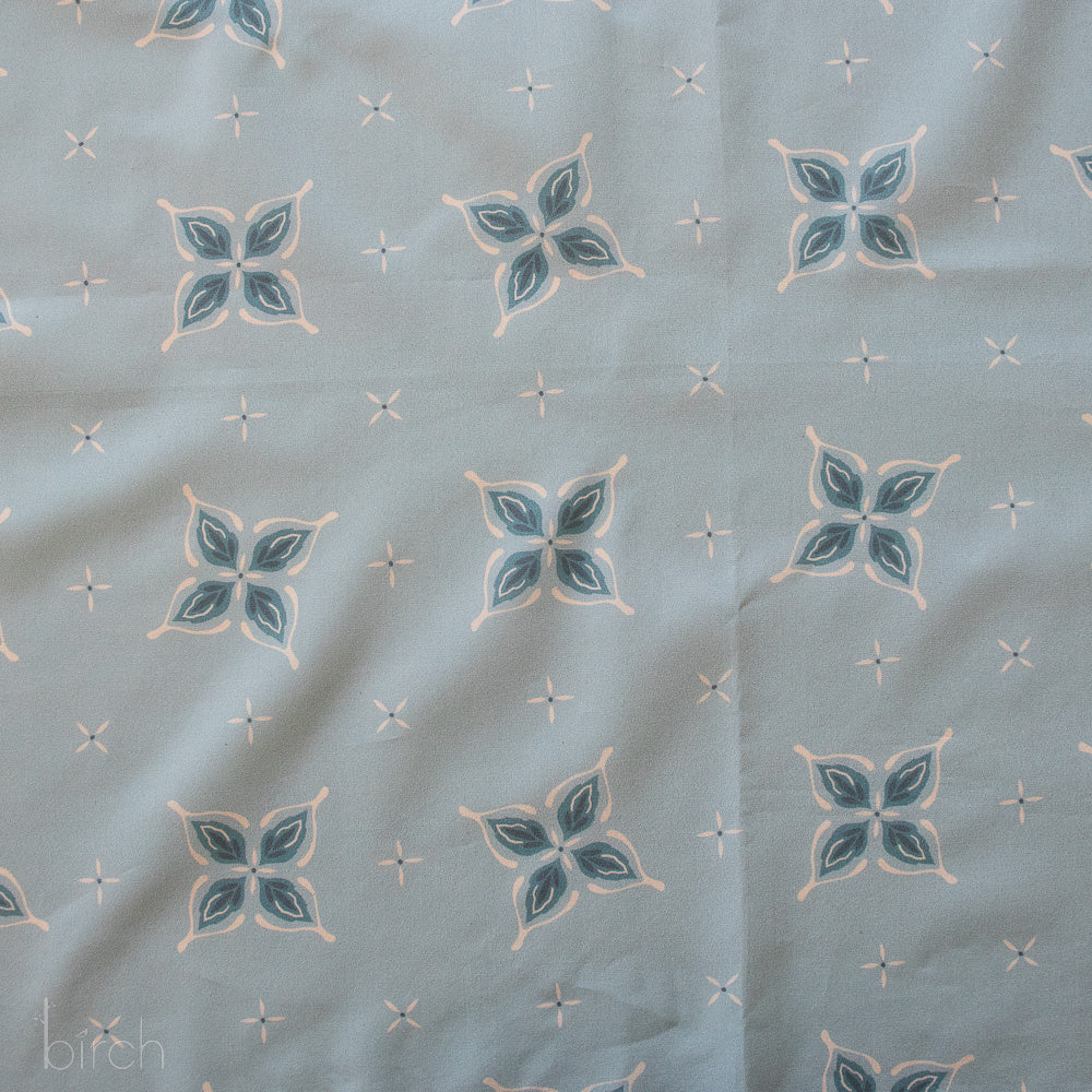 Lucky Bandana Faded Blue, Tall Tales Vol. 2 by Arleen Serge for Birch Organic Fabrics