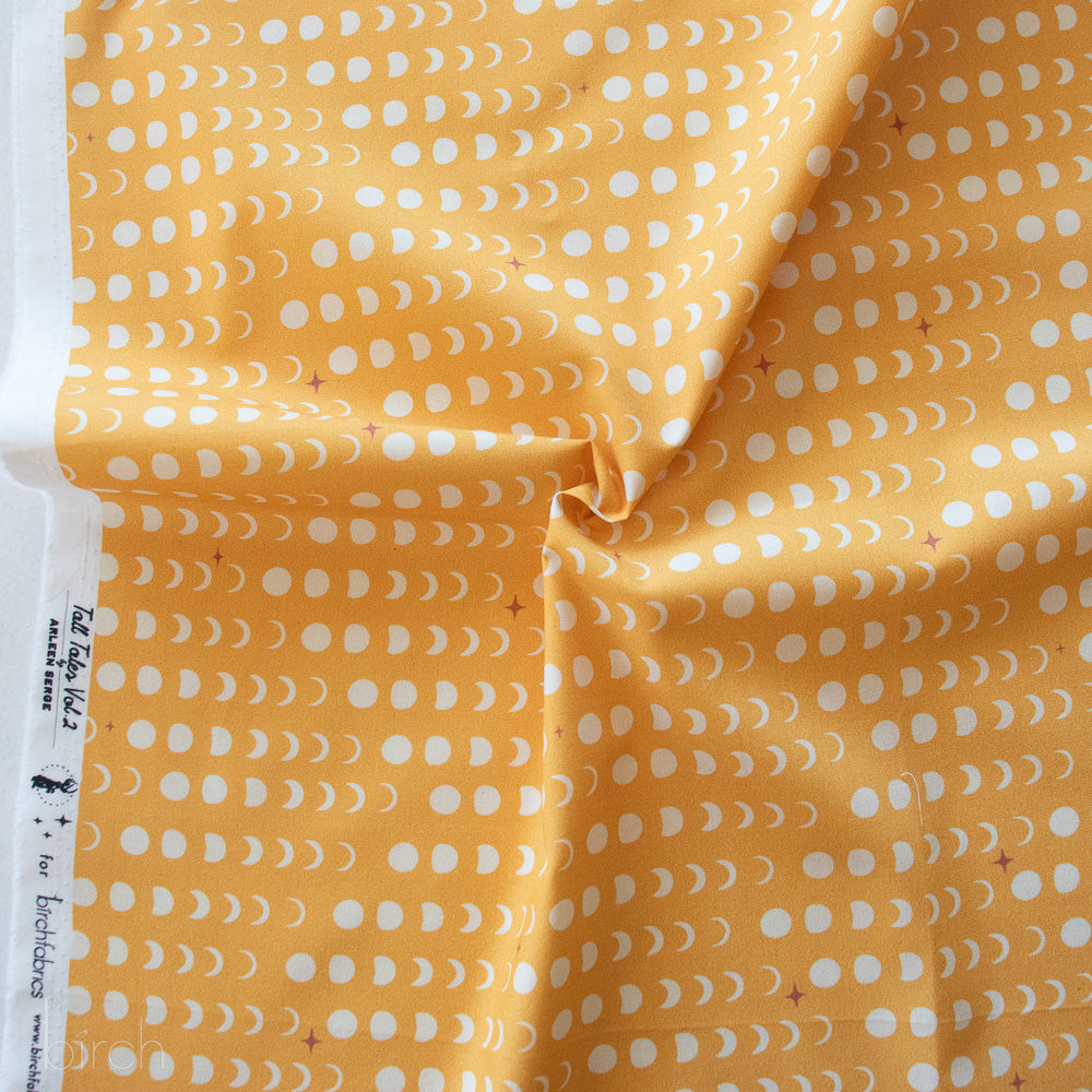 Moon Phase Golden, Tall Tales Vol. 2 by Arleen Serge for Birch Organic Fabrics