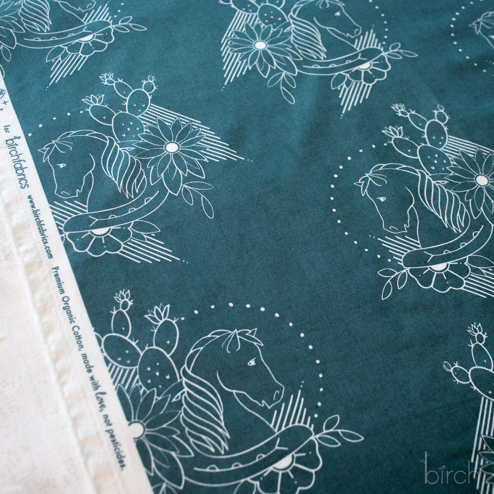 Trigger Silver Pine, Tall Tales Vol. 2 by Arleen Serge for Birch Organic Fabrics