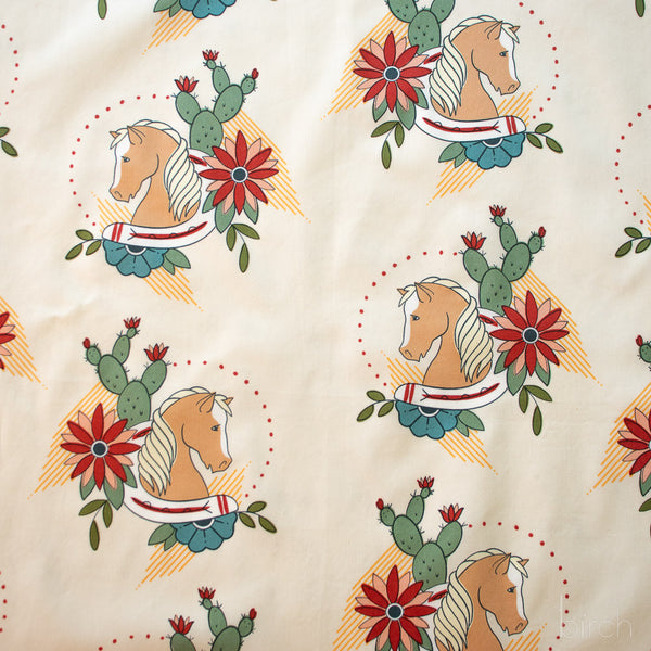 Trigger Almond Milk, Tall Tales Vol. 2 by Arleen Serge for Birch Organic Fabrics